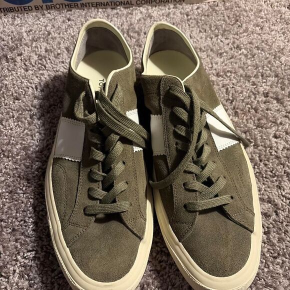 Tom-ford Men\'s Khaki and Green Trainers main image 7